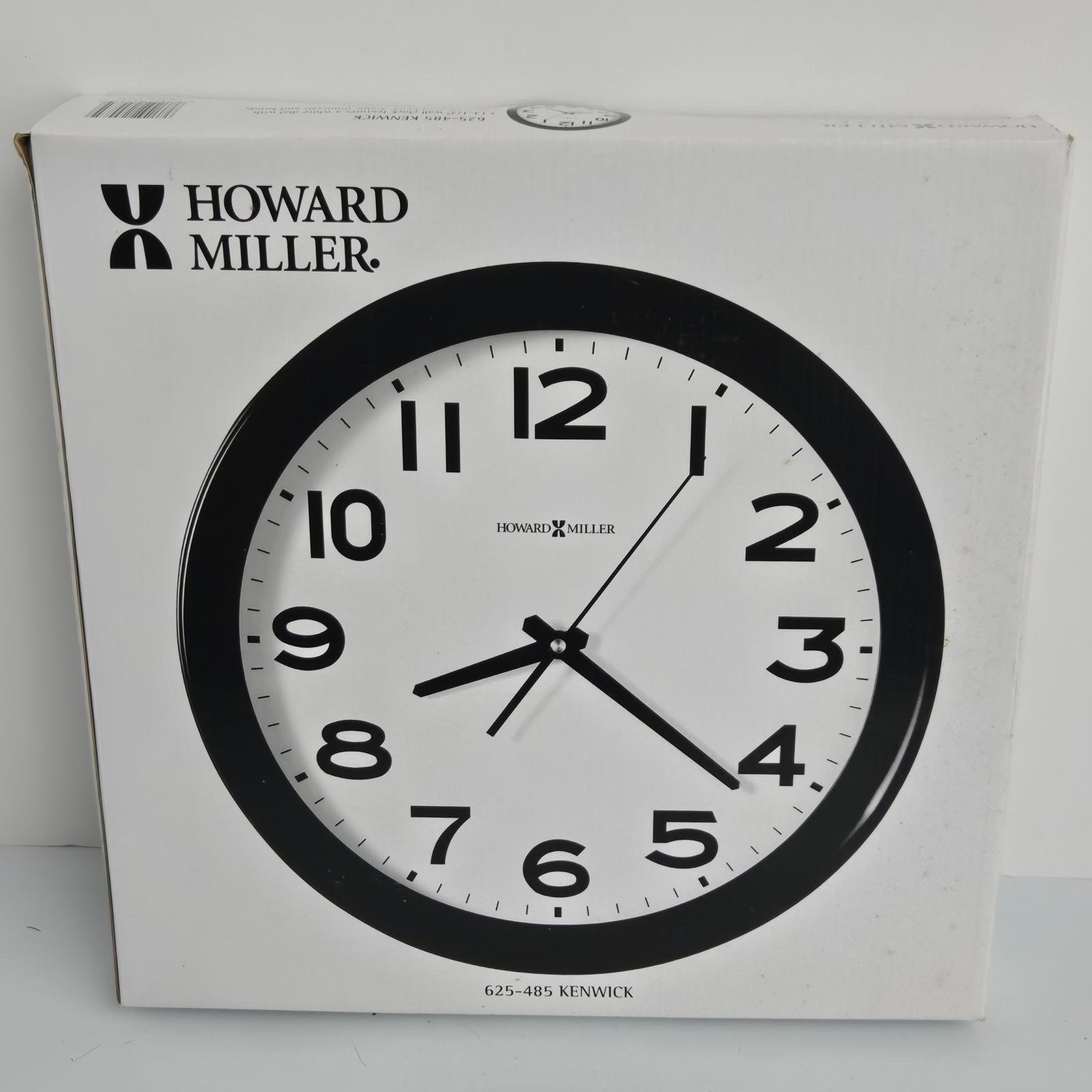 Howard Miller 625485 Kenwick Wall Clock Black/White