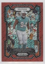 2023 Panini Prizm Red Shimmer Prizm 21/35 Christian Wilkins #182 13dr