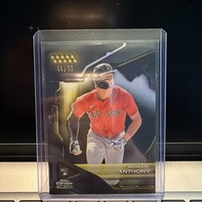 2026 Topps Chrome Black Roman Anthony Gold Refractor /50 Rookie Card