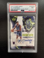 2023 Panini Court Kings GG Jackson Rookie Heir Apparent Auto Ruby /99 PSA 9