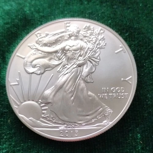 2013 U.S. Mint American Eagle 1 Dollar 1 oz .999 Fine Silver Coin with Capsule