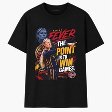 Sophie Cunningham Indiana Fever The Point is to win games portrait T Shirt Black