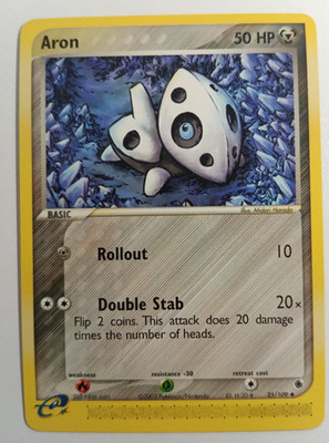 Pokémon Stollunior / Aron 25/109 Rubin & Saphir | Englisch | Near Mint