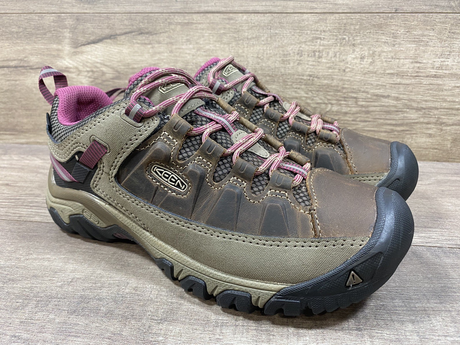 Scarpe marroni da trekking Keen Targhee III Keen.Dry impermeabili 1018177 da donna taglia 7