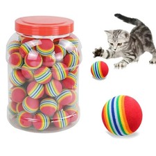 Pet Balls - Interactive Rainbow Chew Toys for Cats and Dogs - EVA Material