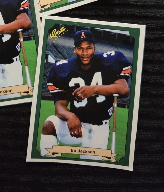 Classic Green Bo Jackson Rookie Fan Art Custom STICKER