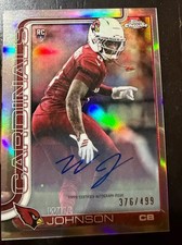 2025 Topps Chrome Will Johnson Auto RC Refractor  /499 Rookie