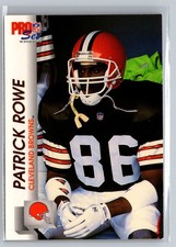 1992 Pro Set #470 Patrick Rowe Cleveland Browns