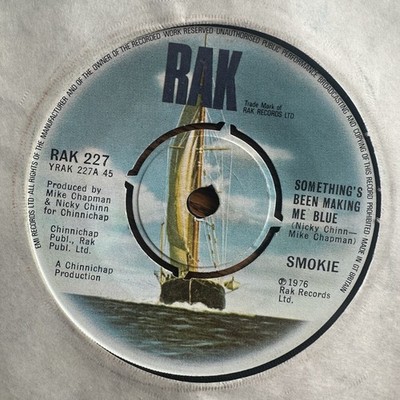 Smokie   Something's Been Making Me Blue - Vinyl 7'' Single UK Import - VG+