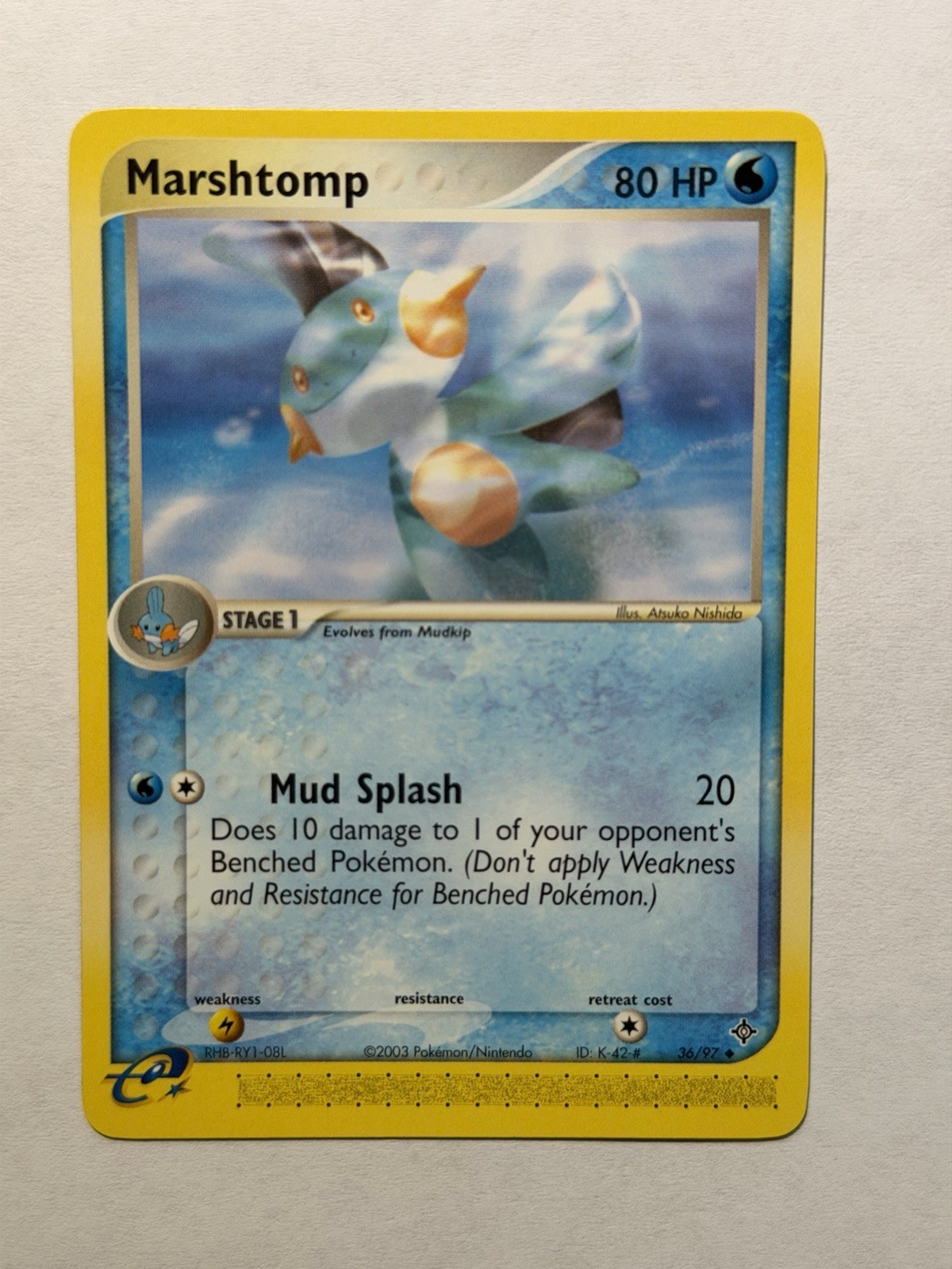 Marshtomp - Ex Dragon 36/97 2003 - E Reader - Pokémon TCG - NM