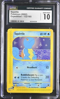 CGC 10 Squirtle 132/165 Expedition Pokemon 2002 | eBay