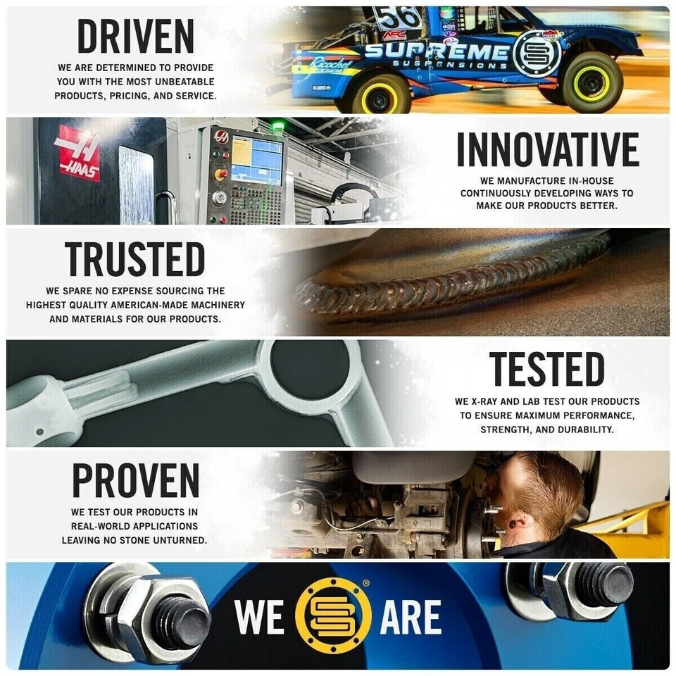 1-3" Front 1.5" Rear Lift Kit + Shocks For 00-10 Chevy Silverado GMC Sierra HD - Image 2 of 4