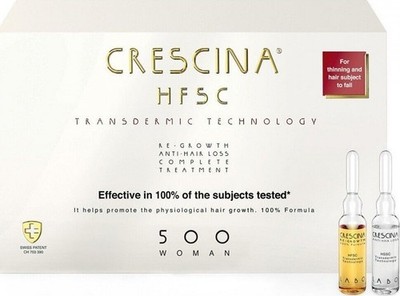 Crescina Transdermic HFSC 100% Complete Treatment 500 Woman 10+10 amp