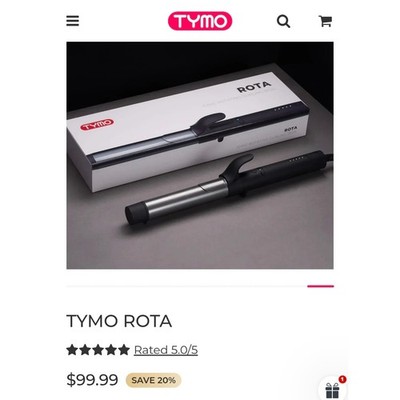 TYMO Rota Automatic Ionic Hair Curling Wand - Sealed in Box