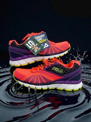 Fila Womens Electro Volt 2 Size 8.5 Sneakers Purple Orange Low Top  5SR20920-840