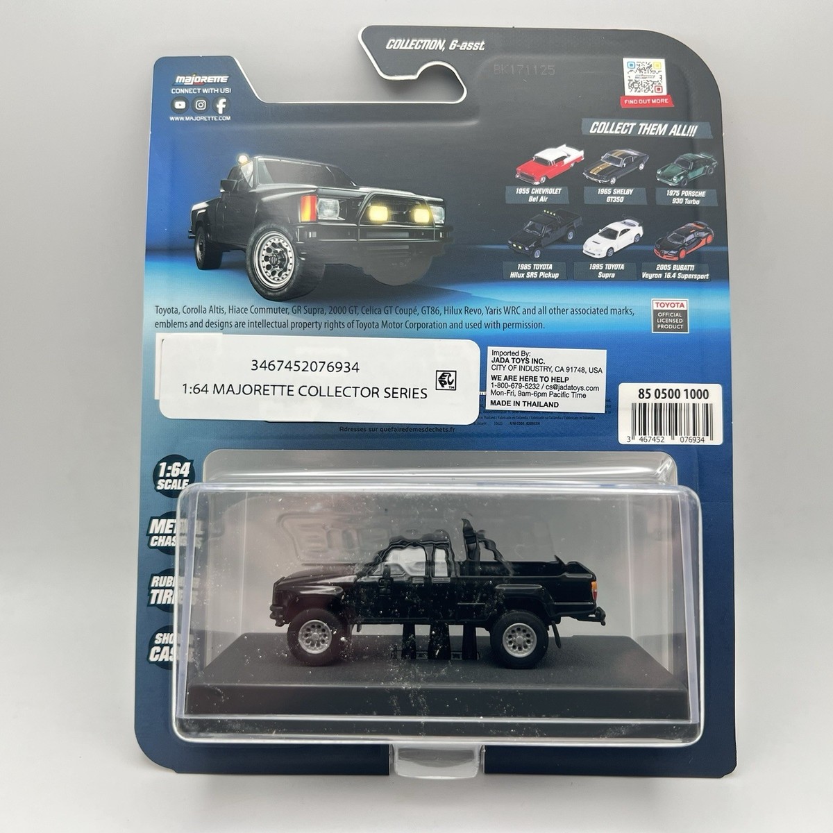 Majorette Collectors Series 1985 Toyota Hilux SR5 Pickup Black | eBay