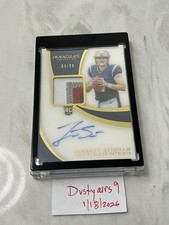 Immaculate Spectra Xr Instant 2019 Jarrett Stidham RC Auto Jersey Patch📈 LOT 4x