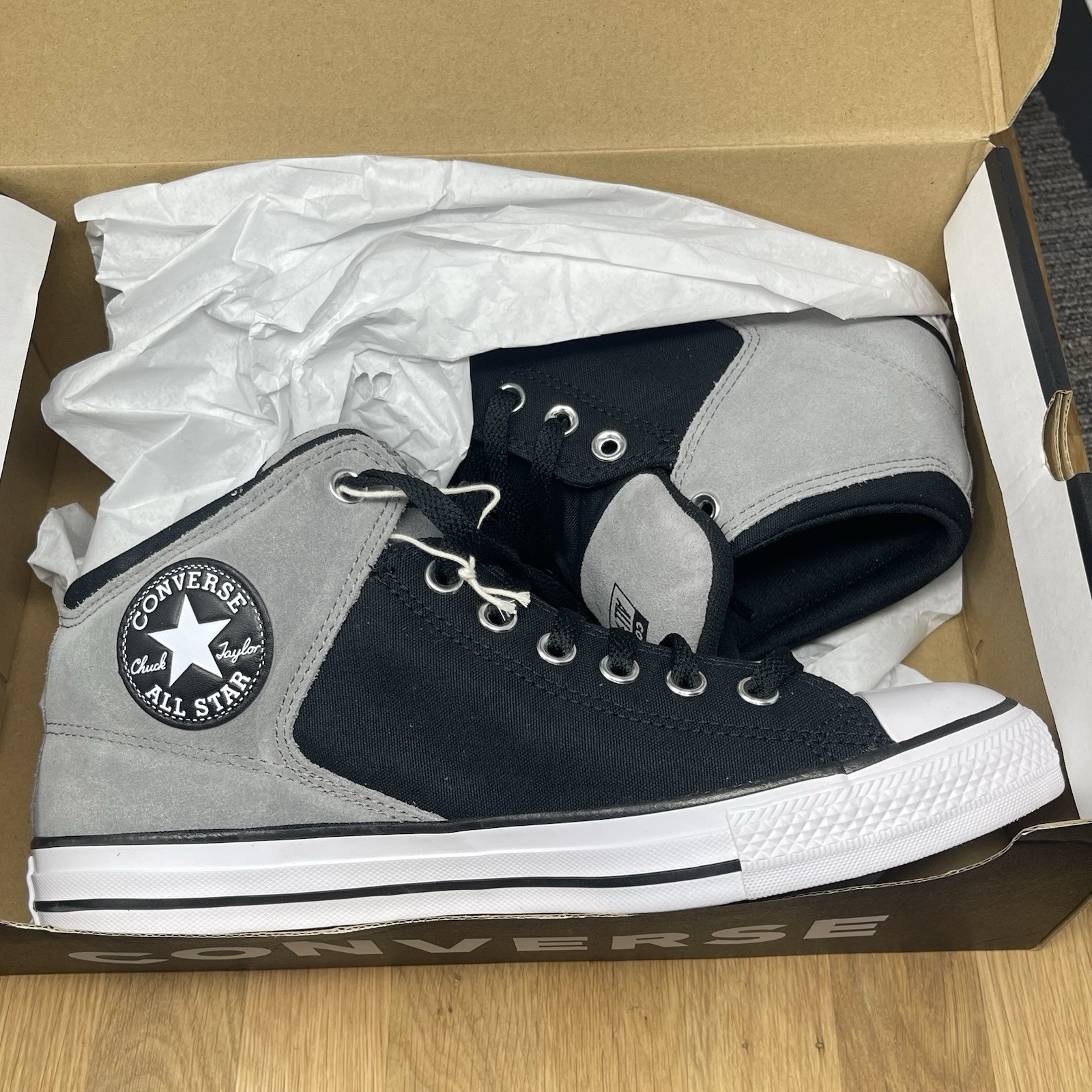 Converse Chuck Taylor All Star High Street Mid Shoe Men 9.5 Black A16470C NEW thumbnail 3