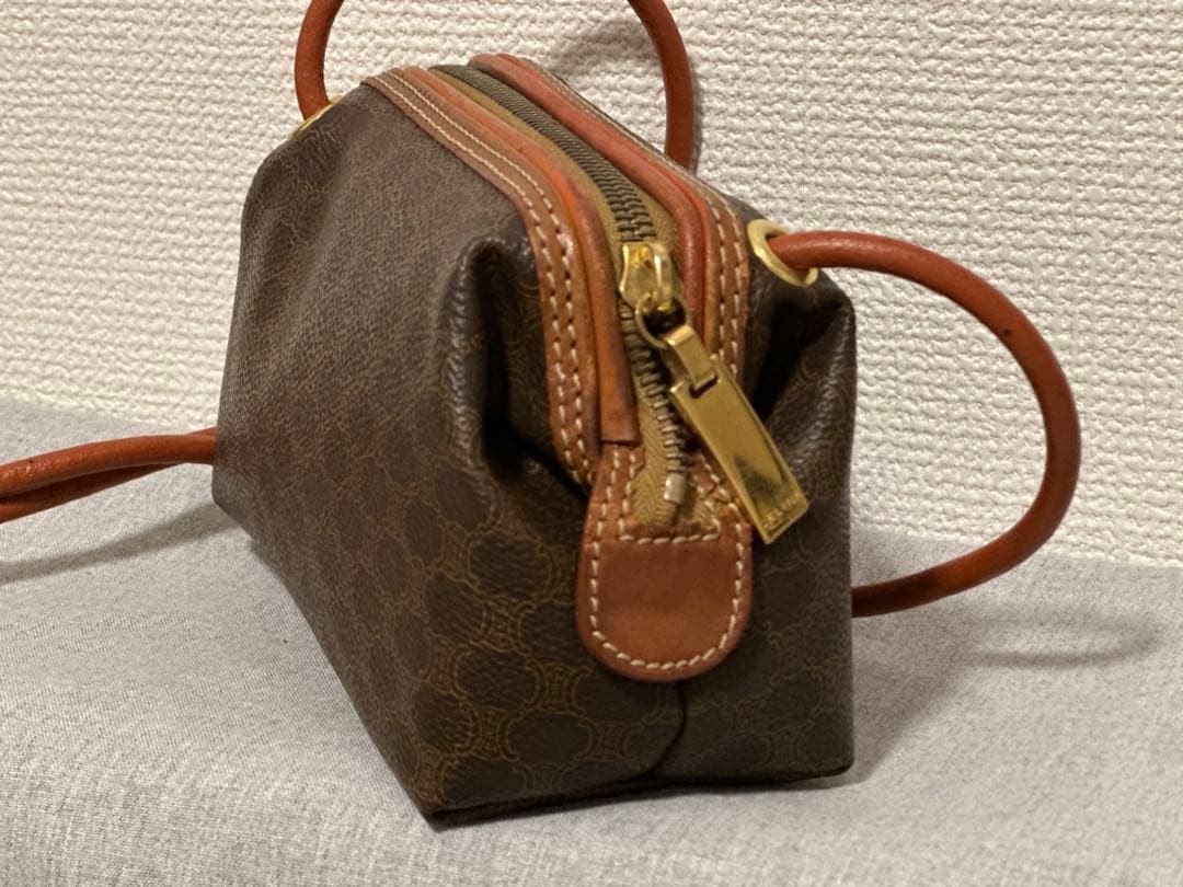 CELINE Old Macadam Pattern Mini Shoulder Bag Brow… - image 11