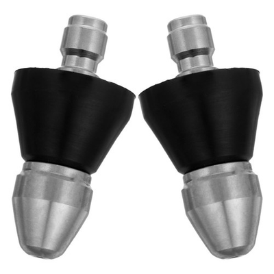 #ad 2pcs Sewer Kit Stainless Steel High Pressure Nozzle for Hose Attachment $21.78