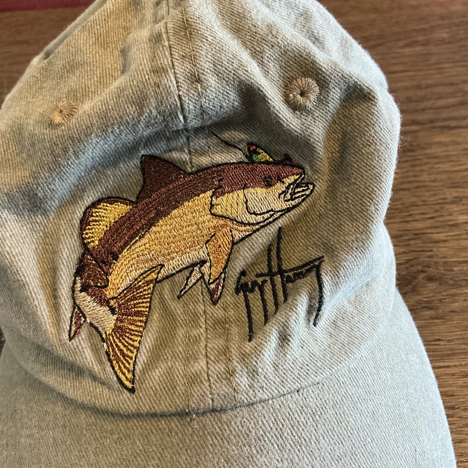 Sombrero de pesca de trucha de colección Guy Harvey Signature ajustable - bronceado - OSFM Foto 3 de 4