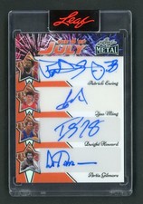2025 Pattrick Ewing Yao Ming Dwight Howard Gilmore 1/1 Auto Leaf Metal