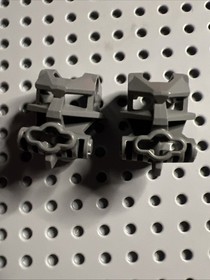LEGO Bionicle Gray Head Connector Toa Trans-Neon Orange Red Brain Stalk 4pcs