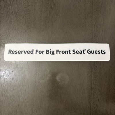 Spirit Airlines Big Front Seat Overhead Stowage Compartment Placard Sign