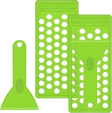 Maitys 2 Sets Lip Balm Tray and Spatula Portable Filling Green 