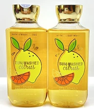 BATH & BODY WORKS SUN-WASHED CITRUS SHOWER GEL 10 FL OZ (LOT OF 2 PCS)