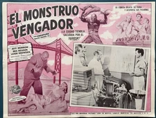 THE CREATURE WALKS AMONG US JEFF MORROW MAURICE MANSON MEXICAN LOBBY CARD 1956