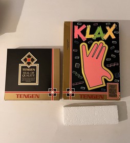 KLAX NINTENDO NES Tested WORKING Original Box Video Game  Case