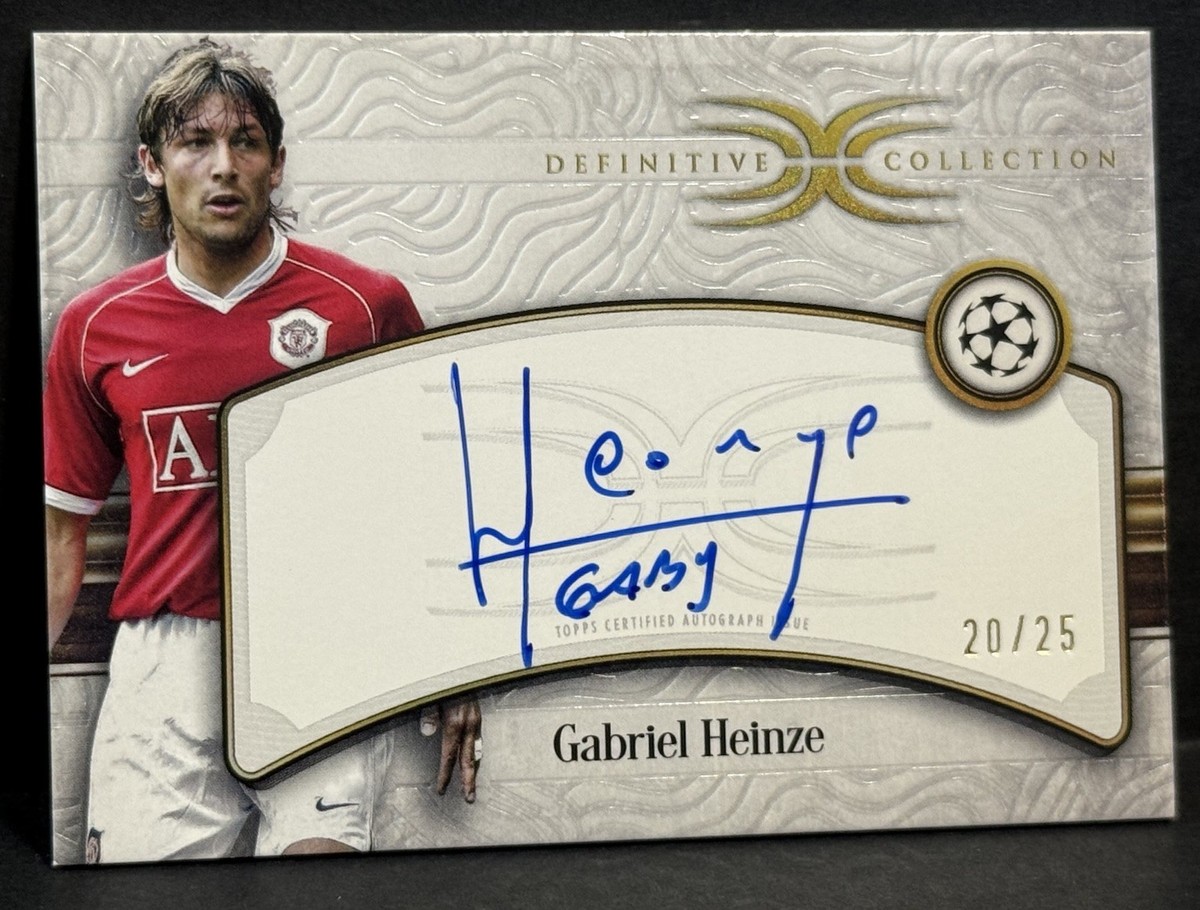 2024-25 Topps Definitive Collection UCC Gabriel Heinze Legend On