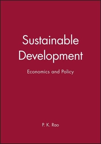 Sustainable Development by P. K. Rao - 9780631209935