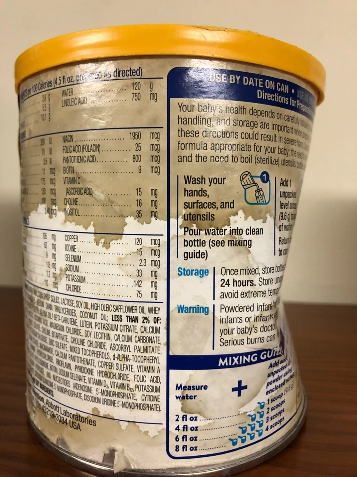 (2) Similac Neosure para bebés prematuros OptiGRO, lata de 13,1 oz, 6/2027 dañada Foto 3 de 4