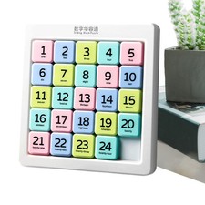 Number Sliding Block Puzzle Toy Brain Teaser Challenge Educational