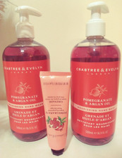 Crabtree Evelyn Pomegranate Argan Oil Hand Wash Hand Therapy Soaps 16.9oz