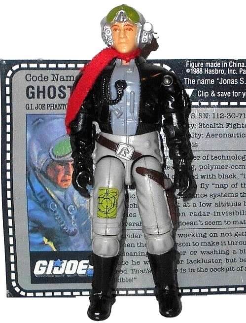 GI joe 1988 GHOST RIDER Phantom X-19 pilot vintage complete