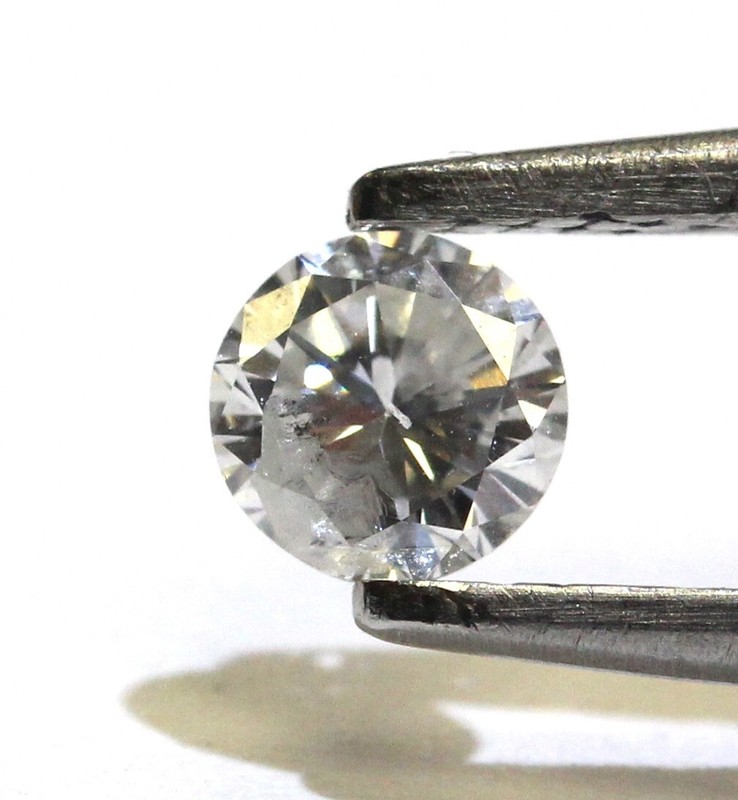 GIA loose certified .30ct I3 F round Natural brilliant diamond estate vintage