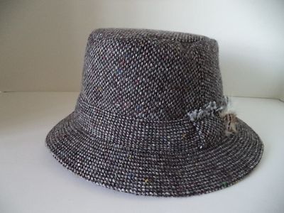 irish donegal tweed walking hat