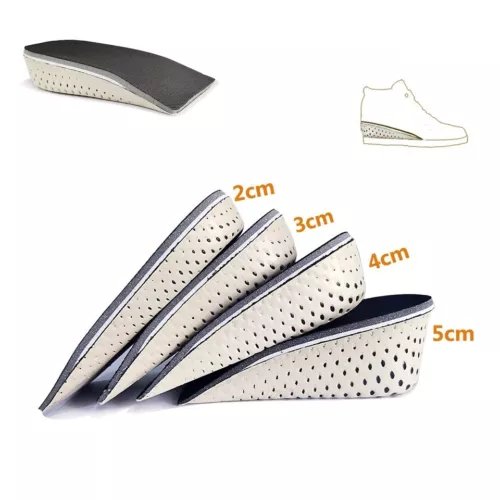 Height Increase Insoles Men Women Invisible Heel Lift Taller Shoe Inserts 2 Pads - Picture 4 of 10