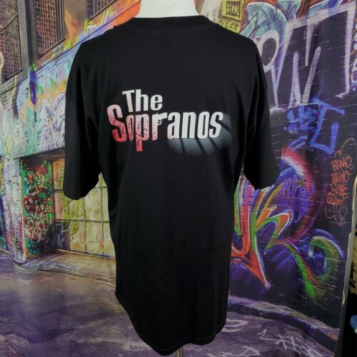 Vintage T-shirt Y2k Bada Bing Strip Club The Sopranos Promo HBO Show Sz XL