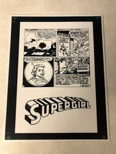 ACTION #252 ACETATE comic ART 1st SUPERGIRL LAST PAGE PLASTINO SUPERBOY 1959?