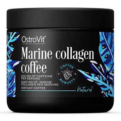 OSTROVIT MARINE COLLAGEN COFFE - 150 g- Kollagen mit 200 mg Koffein- Haut, Haare