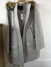 J Crew Size 4 Tall New Chateau Parka In Italian Stadium-cloth, Heather Dusk