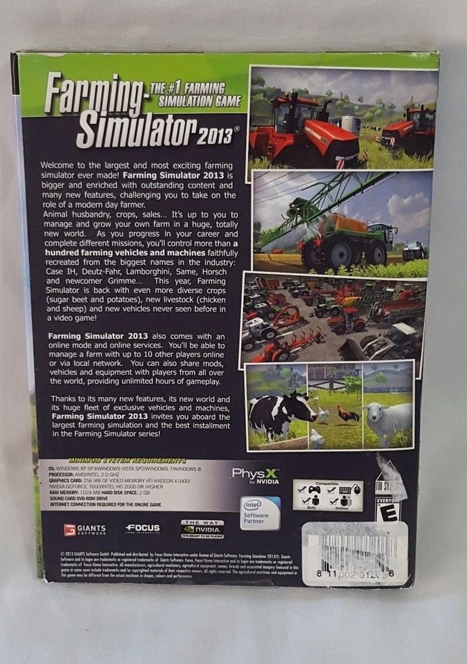 New 2013 Farming Simulator PC Game Build Grow Manage Your Own Farm Rated E  - Image 3 of 3