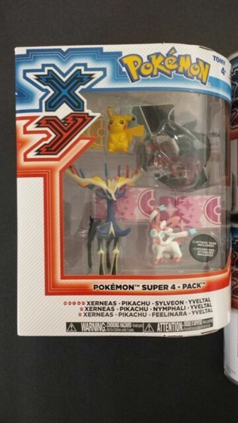 Pokemon Xy Tomy Series 1 Super 4 Pack Pikachu Xerneas Sylveon Yveltal For Sale Online Ebay
