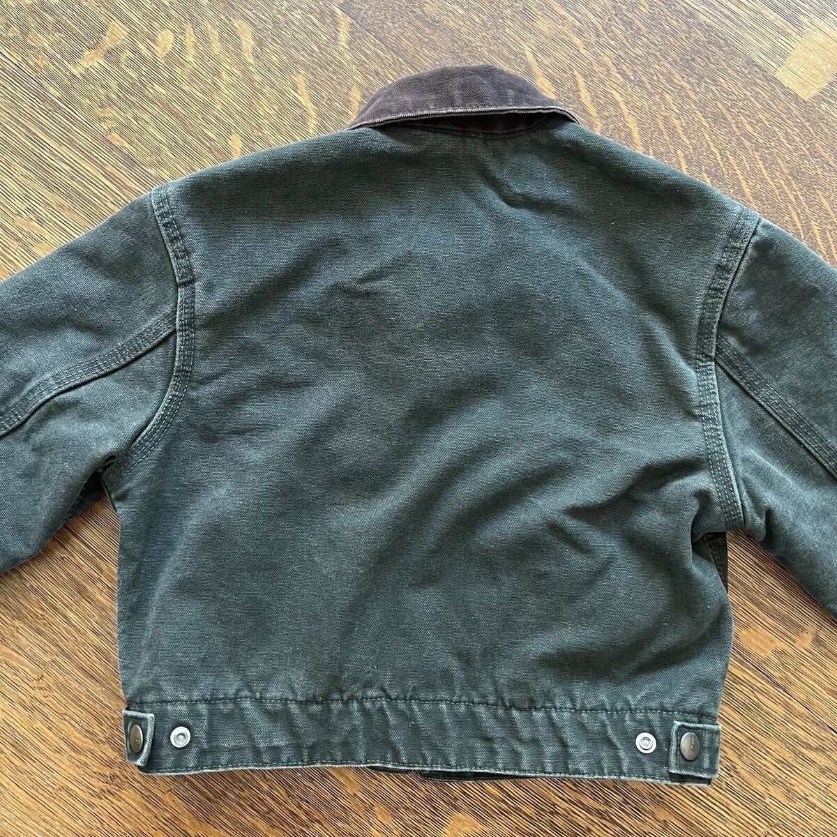 Y2K Carhartt Green Detroit Jacket Fleece Lined Boys YYJ97 Y2K Carhartt Green Detroit Jacket Fleece Lined Boys YYJ97
