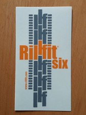Adesivo Sticker RILLFIT SIX  rigatore gomme per auto  cm 12 x 6 circa