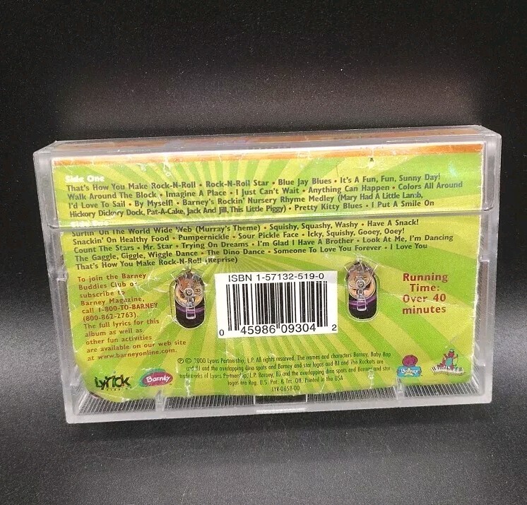 Barney Rocks! Cassette Tape Backyard Gang 1991 VERY RARE! | eBay